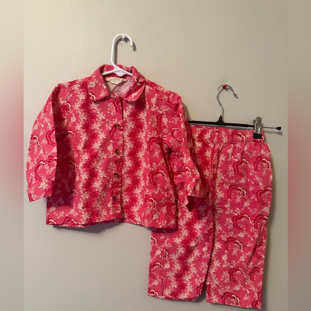 Parterre Pink Kids Pajamas Set